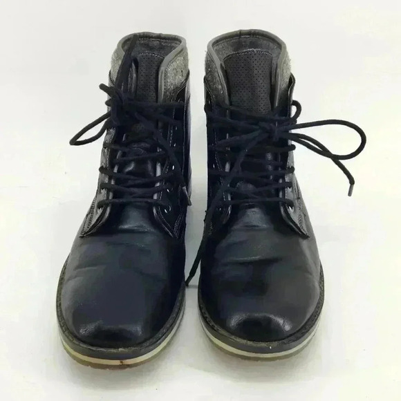 SONIMA MEN BLACK  ANKLE BOOTS - Picture 2 of 7